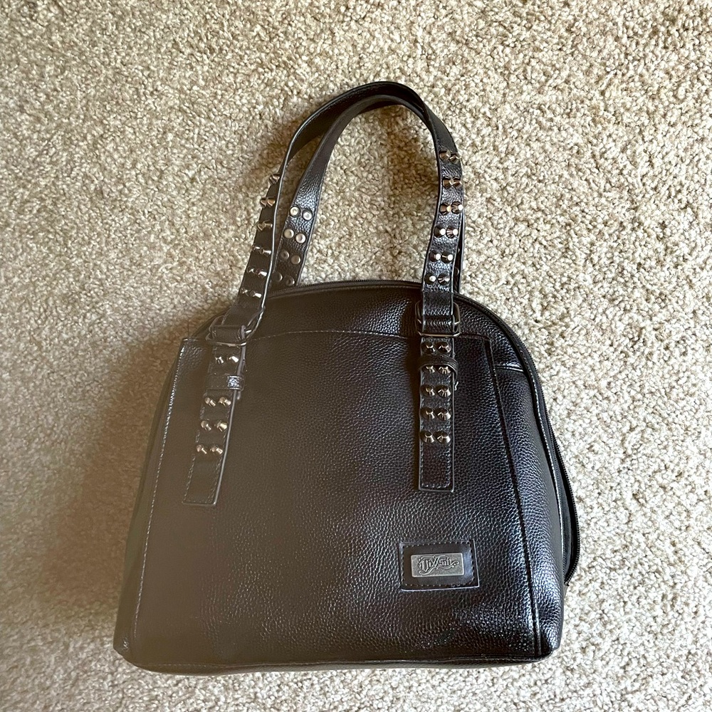 Black Studded Purse bag by Vixxsin